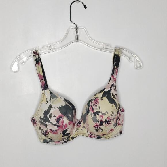 Soma Classic Allura Floral Printed Bra 32DD Underwire Foam Cups Full Coverage - Picture 2 of 7